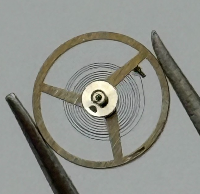 FHF 59-21 Balance Wheel Complete And Spring  1353 Watch Movement Parts NOS