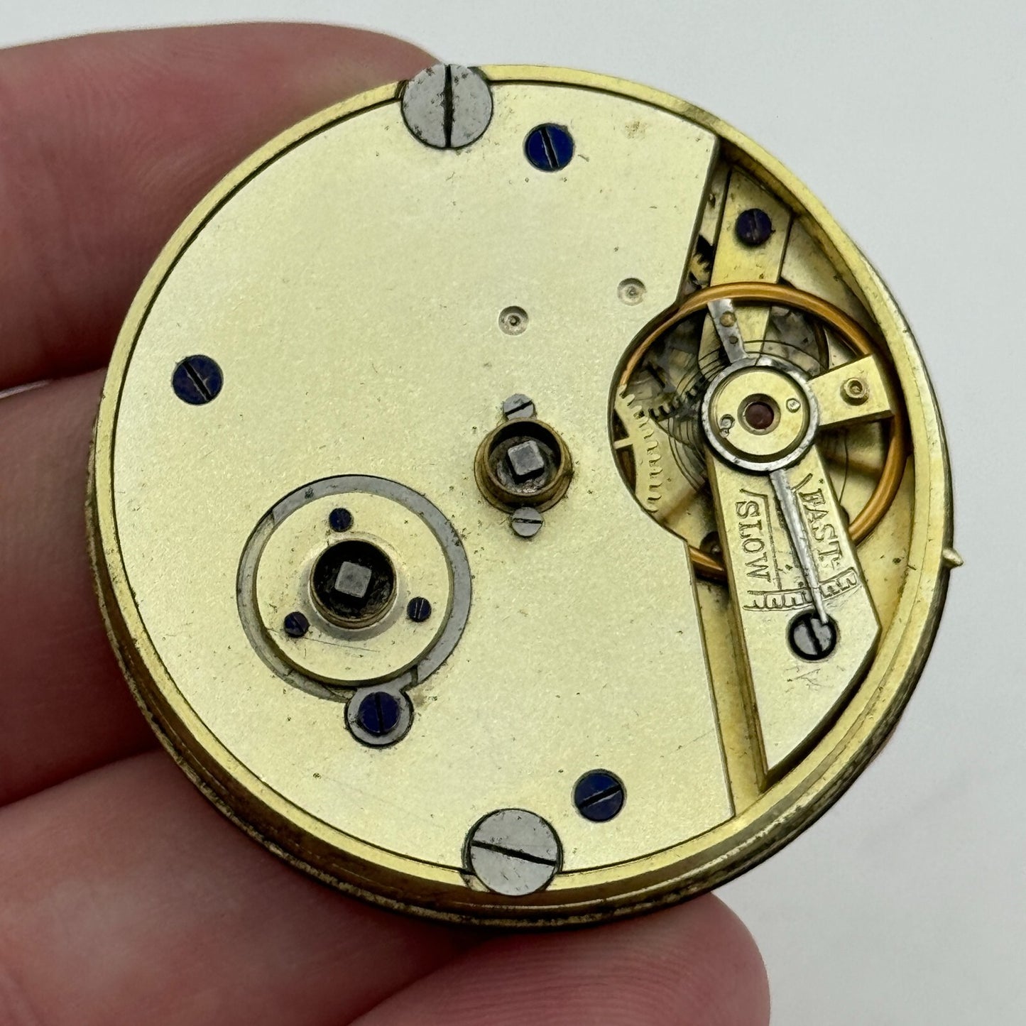 43mm Antique Kendal & Dent London Key Wound Balance Ok Pocket Watch Movement