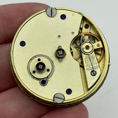 43mm Antique Kendal & Dent London Key Wound Balance Ok Pocket Watch Movement