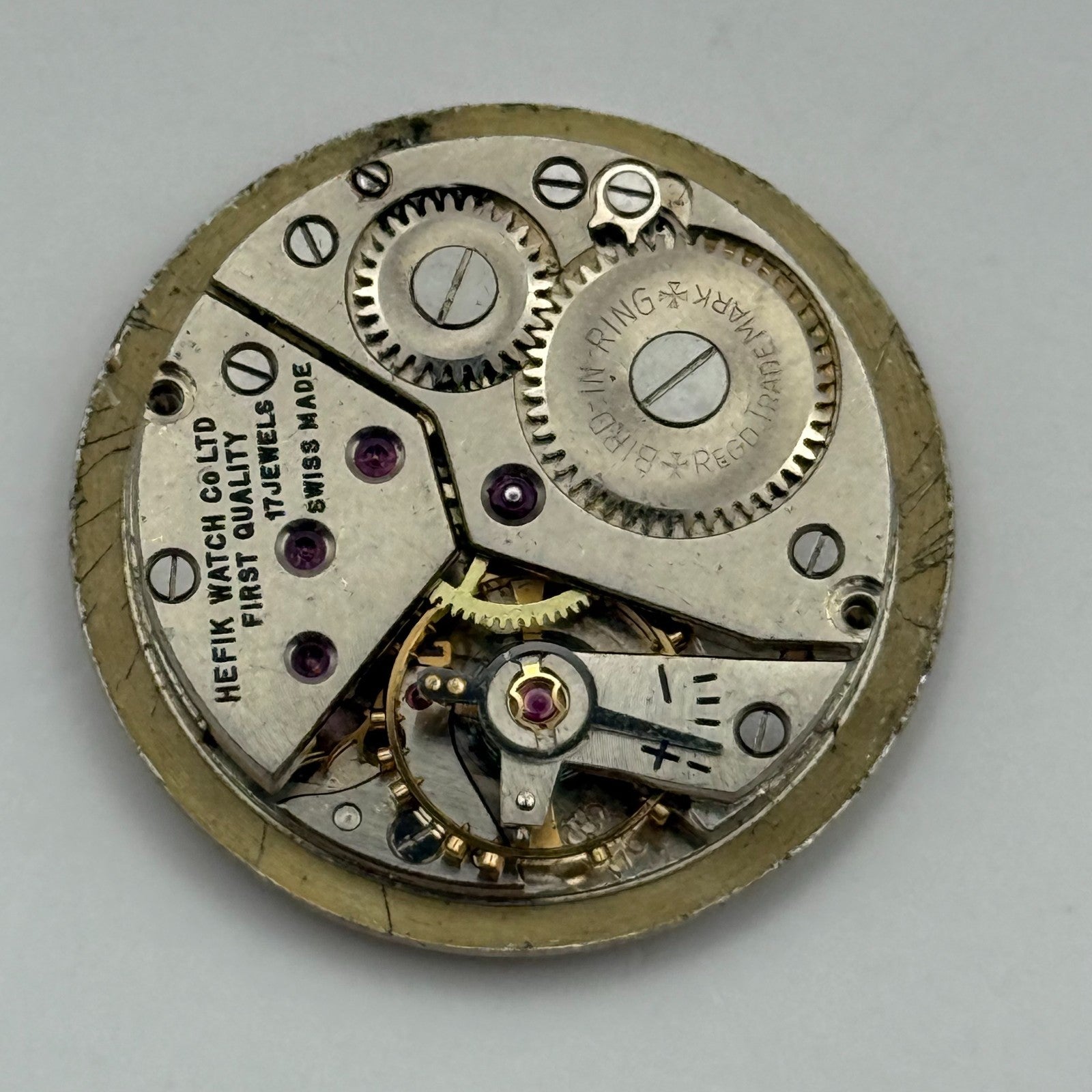 Peseux 170 Watch Movement Hefik Manual Wind Vintage Swiss Parts Repair 23.5mm