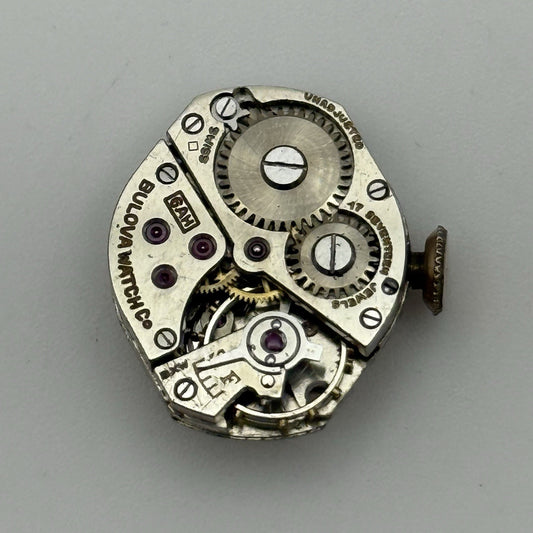15.3mm Running Vintage Ladies Bulova 6AH Manual Wind Swiss Watch Movement PARTS