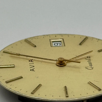 ESA ETA 944.111 Quartz Watch Movement Avia Date Vintage Swiss Parts Repair 26mm