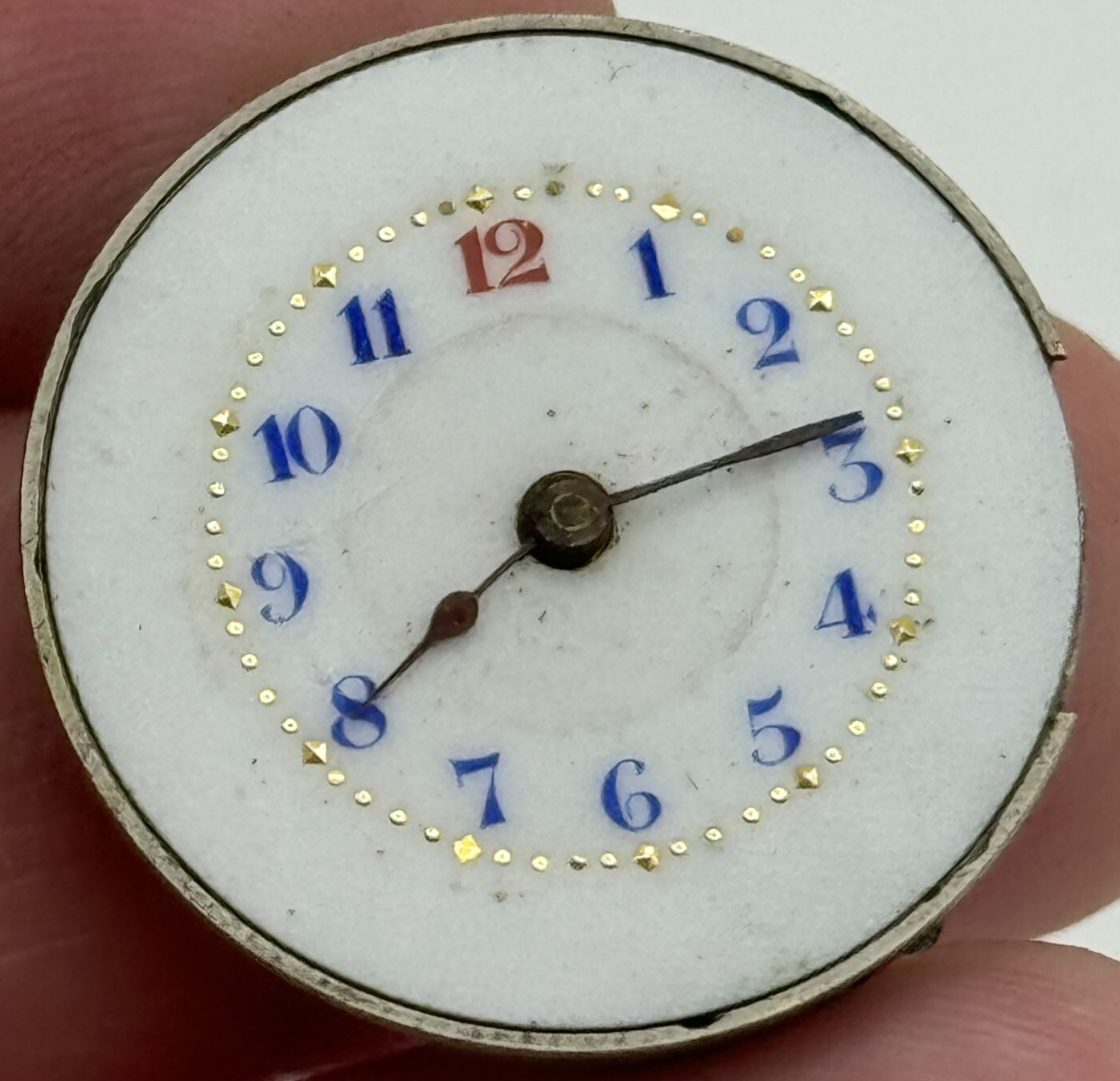 25.3mm Civic Watch Co Mens Trench Watch Movement Manual Wind Vintage Swiss PARTS