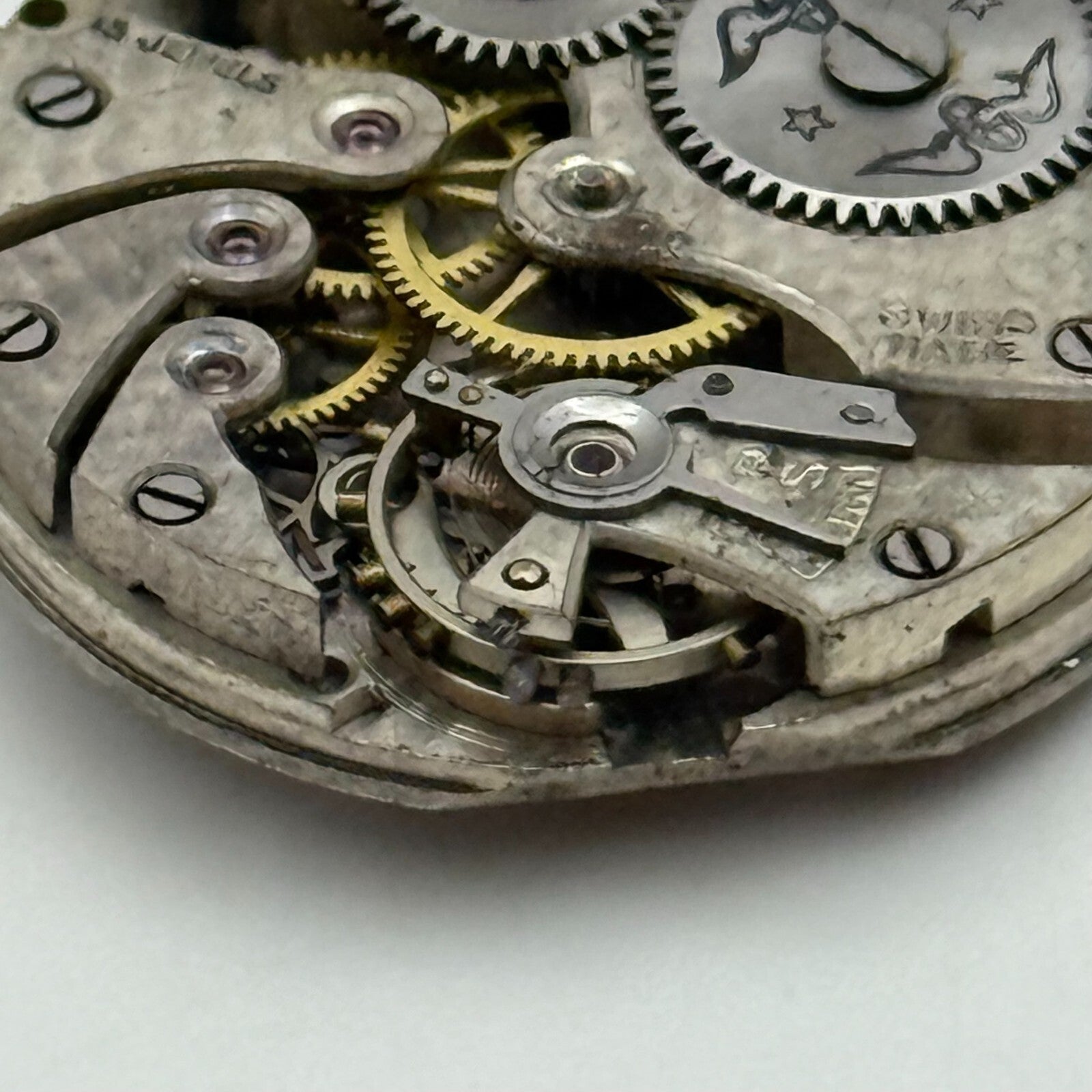 26.7mm Vintage AS 554 Balance Ok Trench Manual Wind Watch Movement PARTS REPAIR