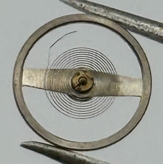 Ebosa 52 Balance Wheel Complete And Spring 5 1/4''' 130 Watch Movement Parts 