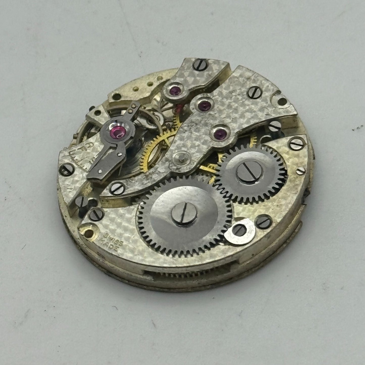 27mm Mens AS 554 Rare Swiss Trench Watch Manual Wind Movement PARTS REPAIR