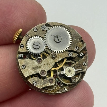 23.7mm AS A Schild 15 Jewels Trench Watch Movement Manual Wind Swiss PARTS SPARE