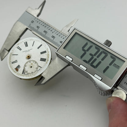 43mm Antique Kendal & Dent London Key Wound Balance Ok Pocket Watch Movement