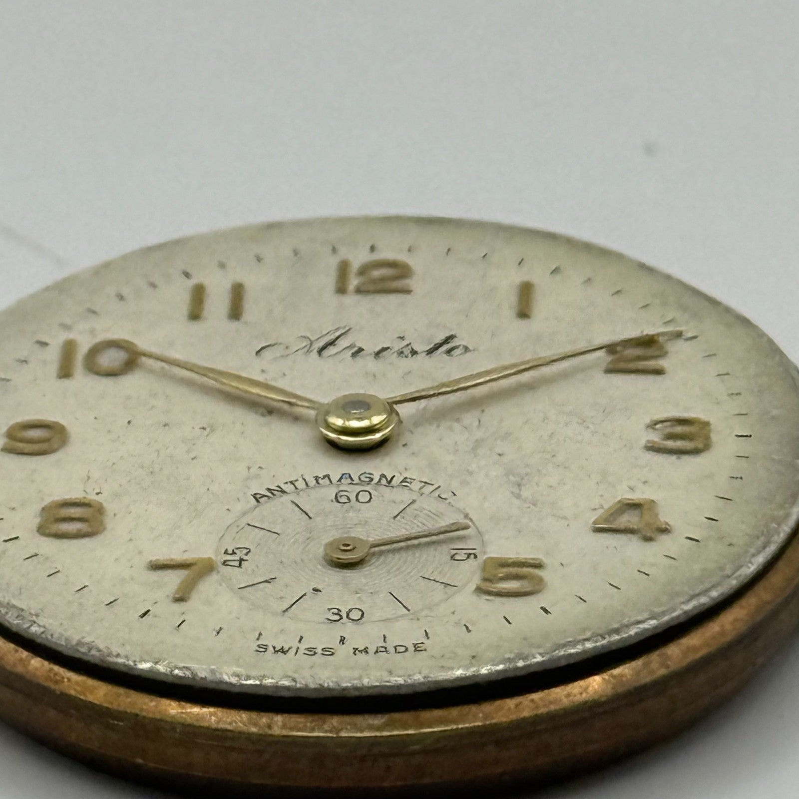 AS 1002 984 Watch Movement Aristo Manual Wind Vintage Swiss Parts Repair 27.7mm