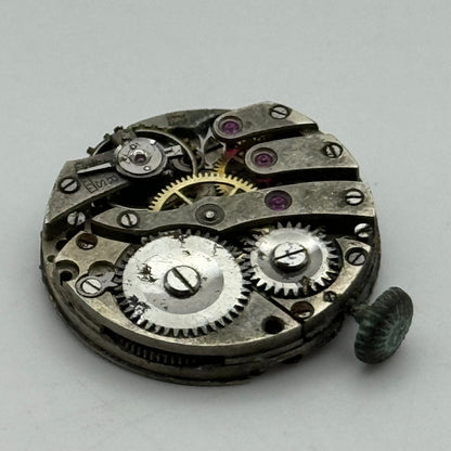 23.7mm AS Trench Watch Movement Balance Intact Swiss Manual Wind Vintage PARTS