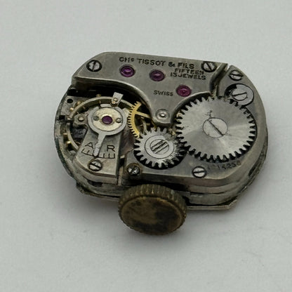 13.5mm Tissot 13.6 Swiss 15 Jewels Manual Wind Ladies Watch Movement PARTS