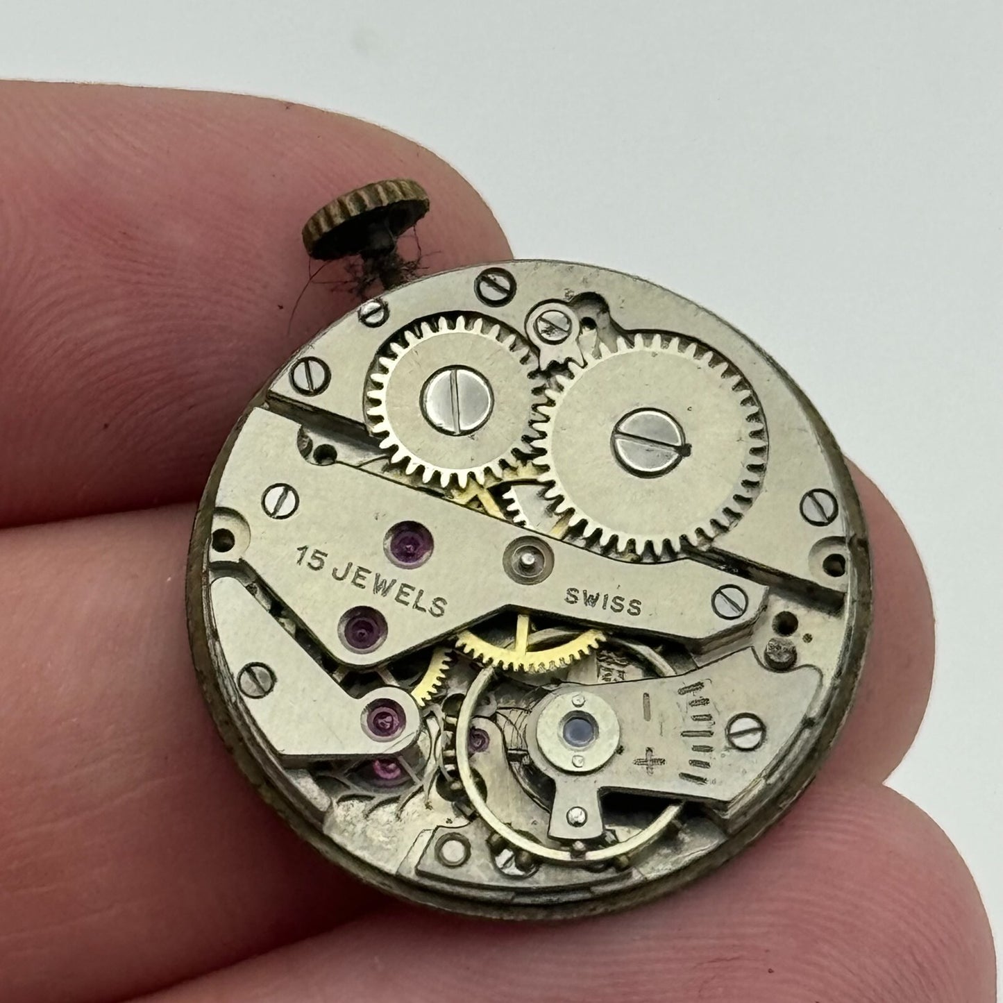 23.6mm AS 1123 1124 Manual Wind 15 Jewels Watch Movement Swiss Vintage PARTS