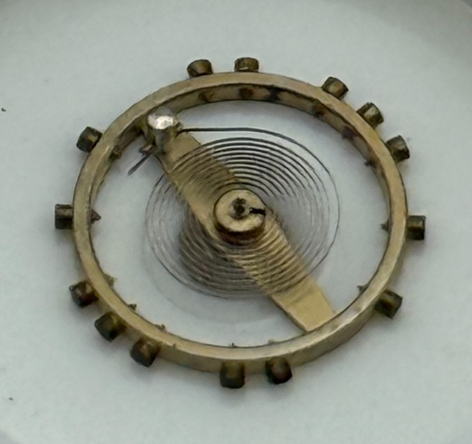 AS 970 Balance Wheel Complete And Spring 8¾’’’  27 M Watch Movement Parts NOS