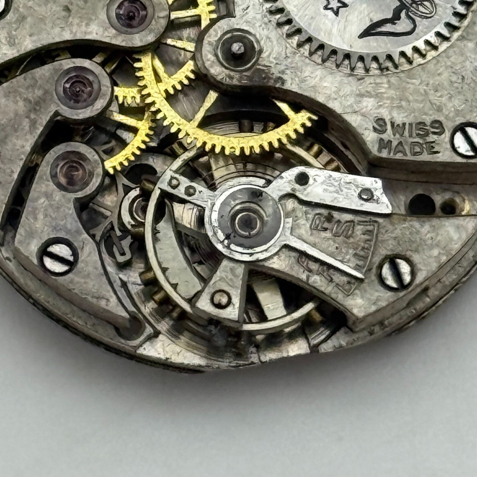 26.7mm Vintage AS 554 Balance Ok Trench Manual Wind Watch Movement PARTS REPAIR