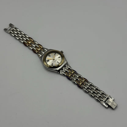 2007 Swatch Irony Ladies Quartz Watch Two-Tone Bracelet Swiss 24mm PARTS REPAIR