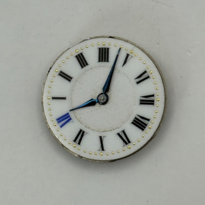 23.5mm Vintage Unidentified Leaf Mark Trench Watch Movement Manual Wind PARTS