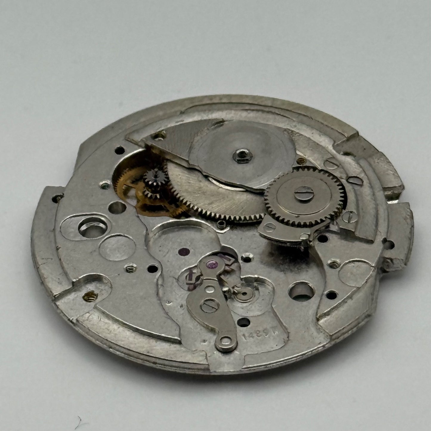 Eterna 1489K Watch Movement Automatic Vintage Incomplete Parts Repair 29.3mm