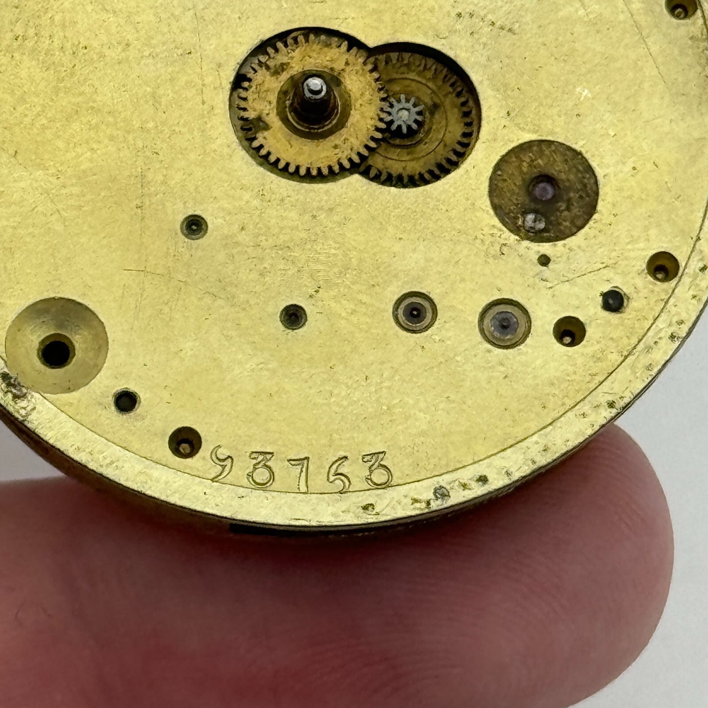 40.7mm Antique Unidentified Interesting Key Wound Pocket Watch Movement PARTS