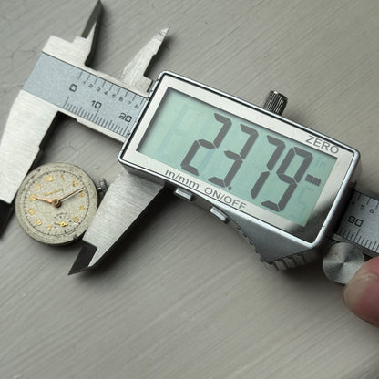 25mm Vintage Newmark 5 Jewels Sub Seconds Manual Wind Watch PARTS / REPAIR