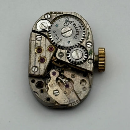 Cal 2350 Bentima Star Watch Movement Manual Wind Vintage Swiss Parts 12.9mm