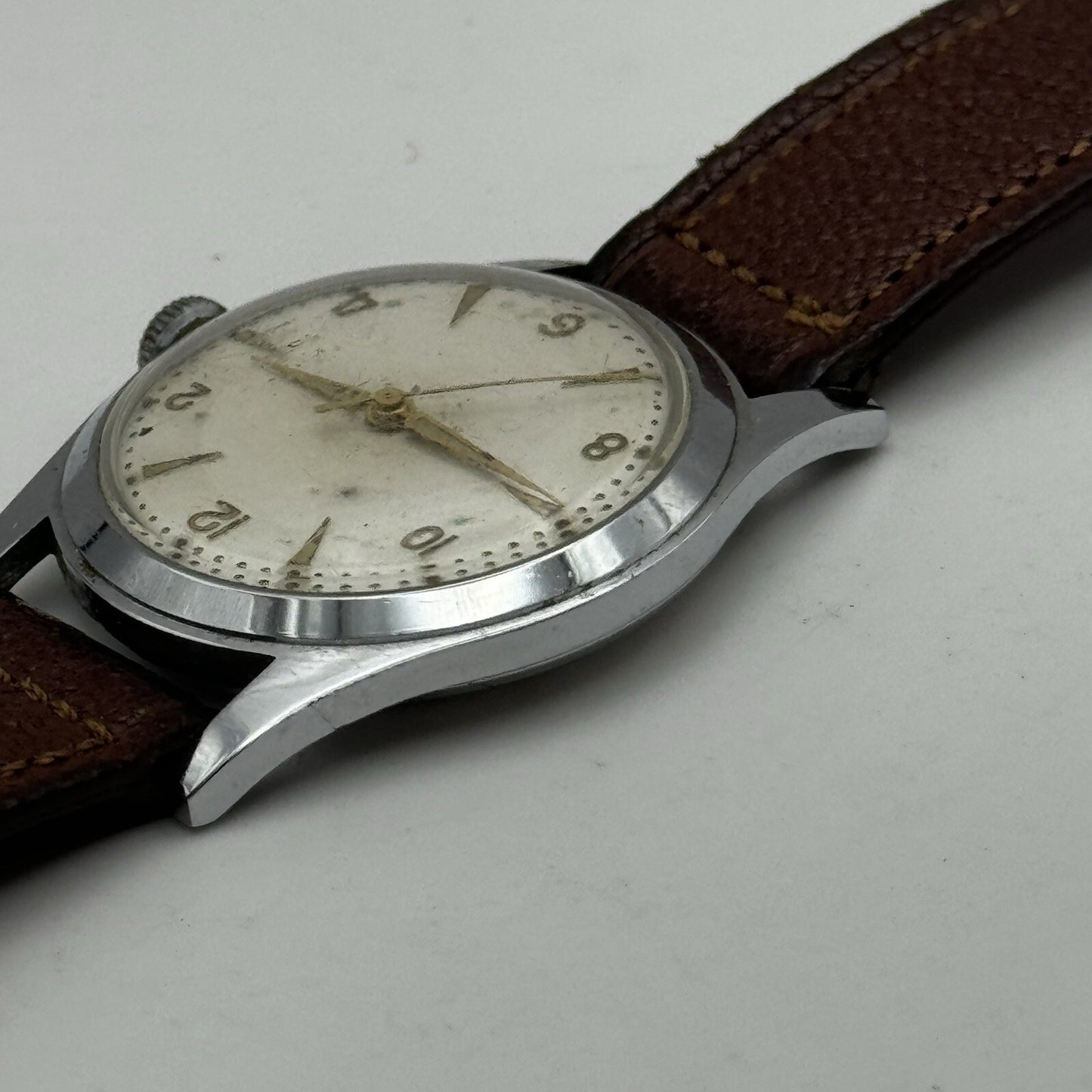 33mm Manual Wind Hermann Becker HB Sweep Secs Watch FOR PARTS TO RESTORE