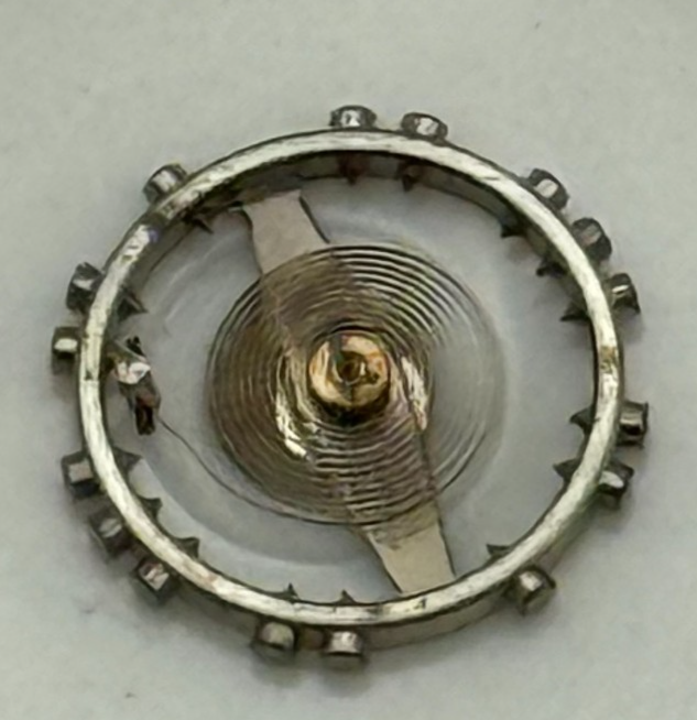 AS 976 1012 Balance Wheel Complete And Spring  29 M Watch Movement Parts NOS 