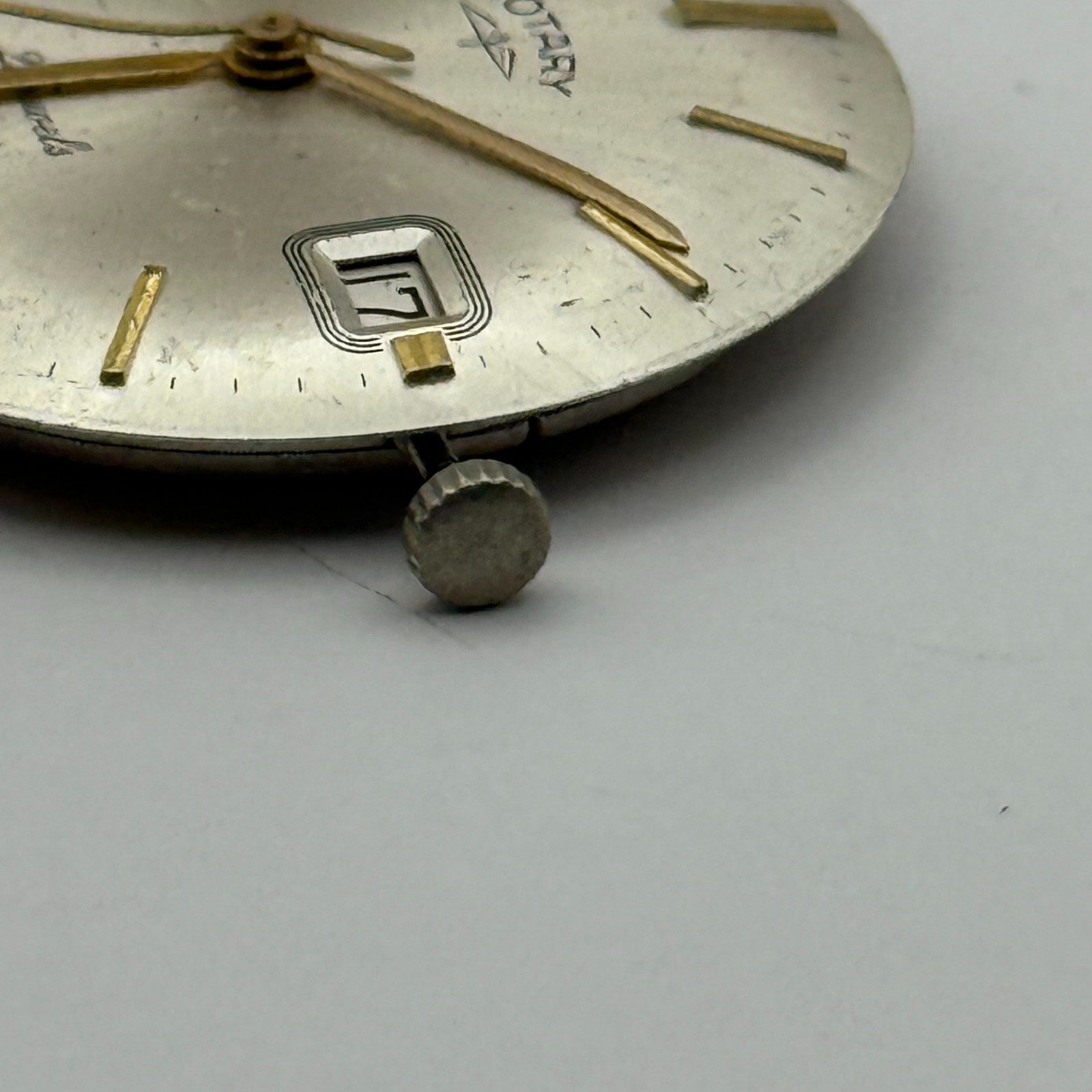 AS 1702/03 Rotary Date Watch Movement Manual Wind Vintage Parts Repair 25.8mm
