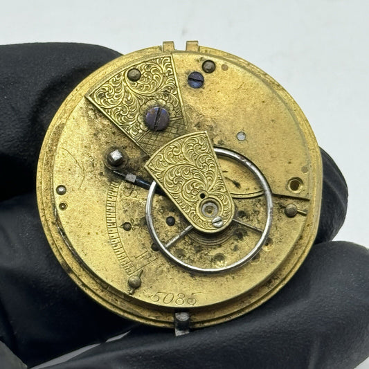 35.7mm No Chain Fusee Pocket Watch Movement No Dial Hands FOR PARTS Restore