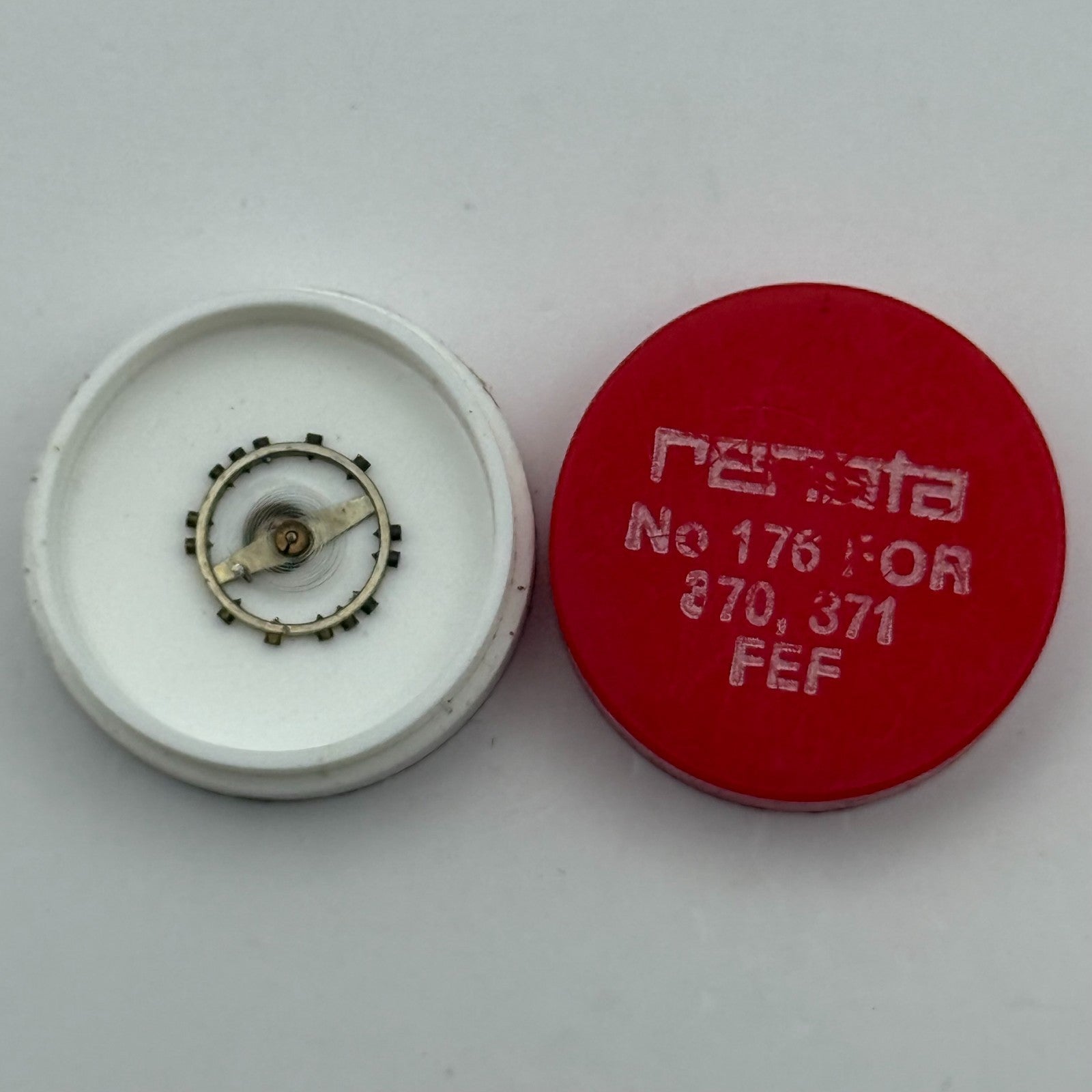 FEF 370 371 Balance Wheel Complete And Spring 176 Watch Movement Parts NOS