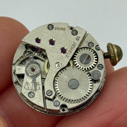 19.8mm Vintage Avia Derby D 40 Swiss Manual Wind Watch Movement PARTS REPAIR