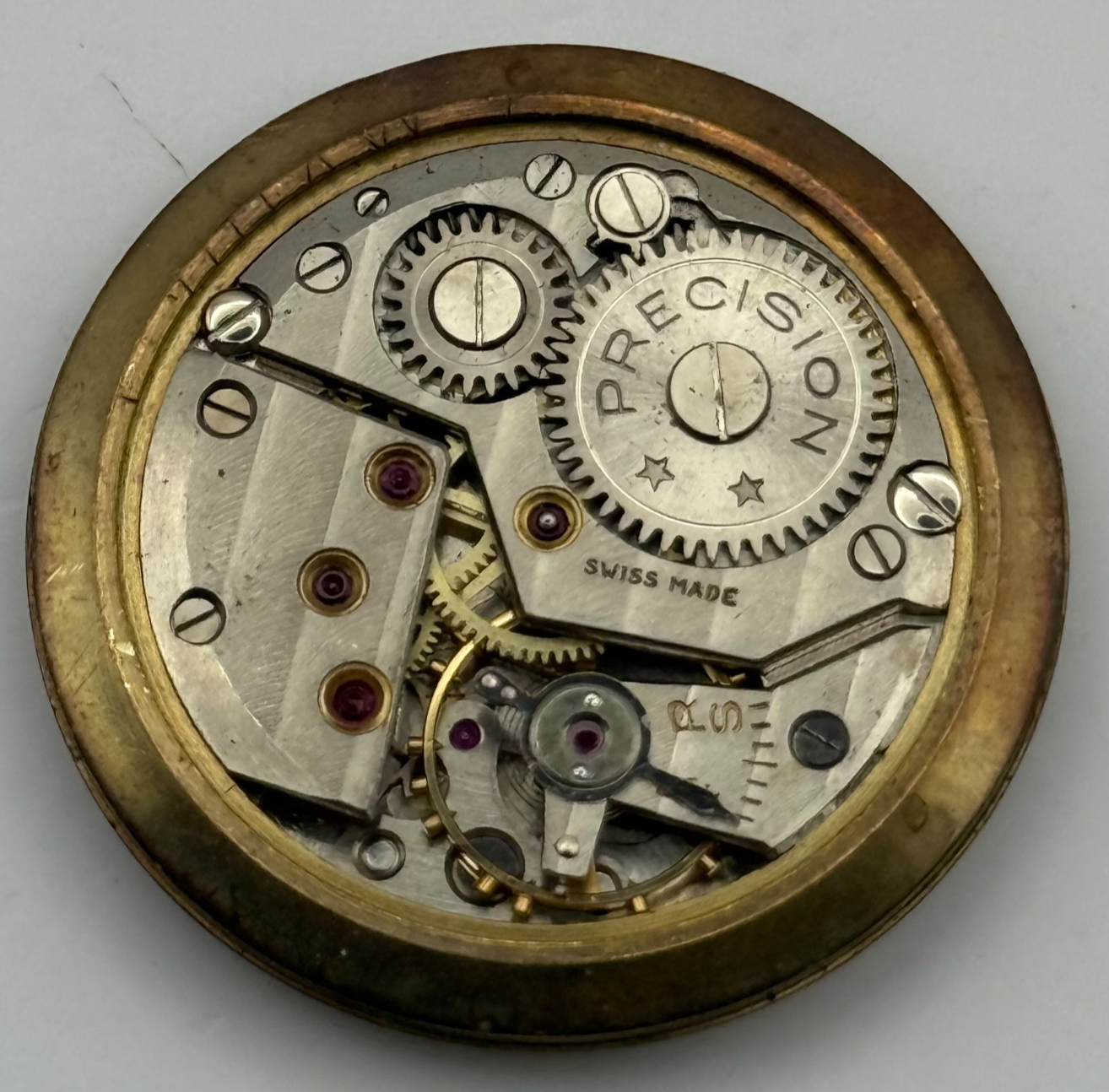 Mappin & Webb Precision Watch Movement Manual Wind Vintage Parts Repair 29.6mm