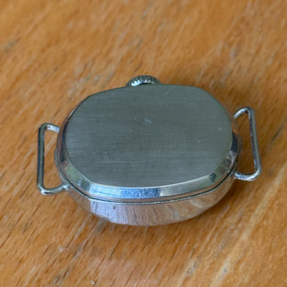 23mm Vintage Westclox Made In Uk Silver Tone Manual Wind Watch PARTS / REPAIR