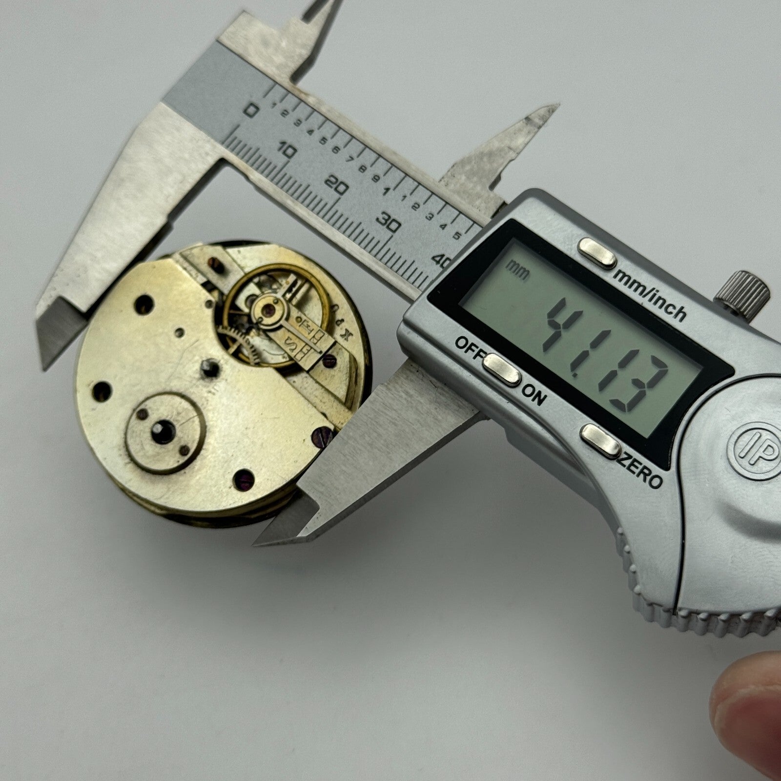 43mm XPU Antique Key Wound Roman Numerals Dial Pocket Watch Movement PARTS SPARE