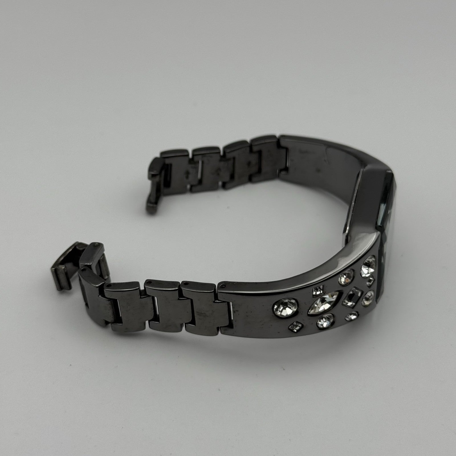 Lipsy London Ladies Quartz Watch Rectangular Black Dial Bracelet Working 22mm