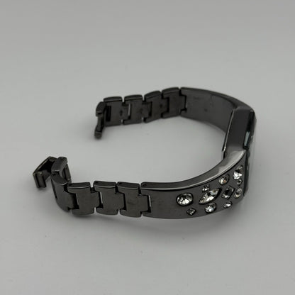 Lipsy London Ladies Quartz Watch Rectangular Black Dial Bracelet Working 22mm