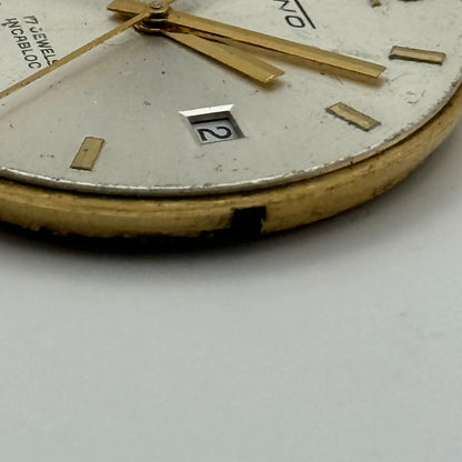 ETA 2408 Date Watch Movement UNO Manual Wind Vintage Swiss Parts Repair 31.8mm