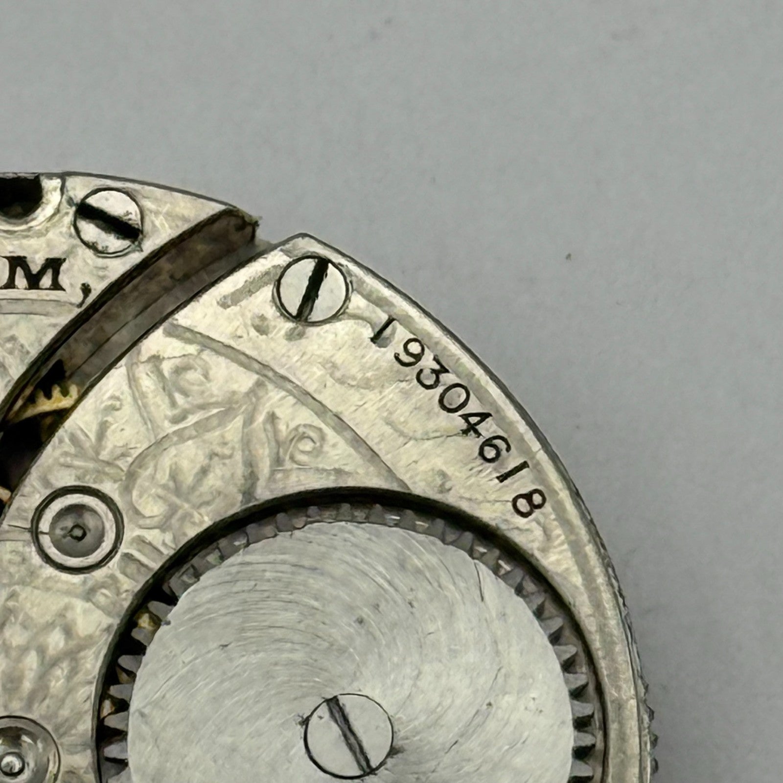 Waltham Grade 310 Model 1900 American Watch Movement 3/0s Parts Repair
