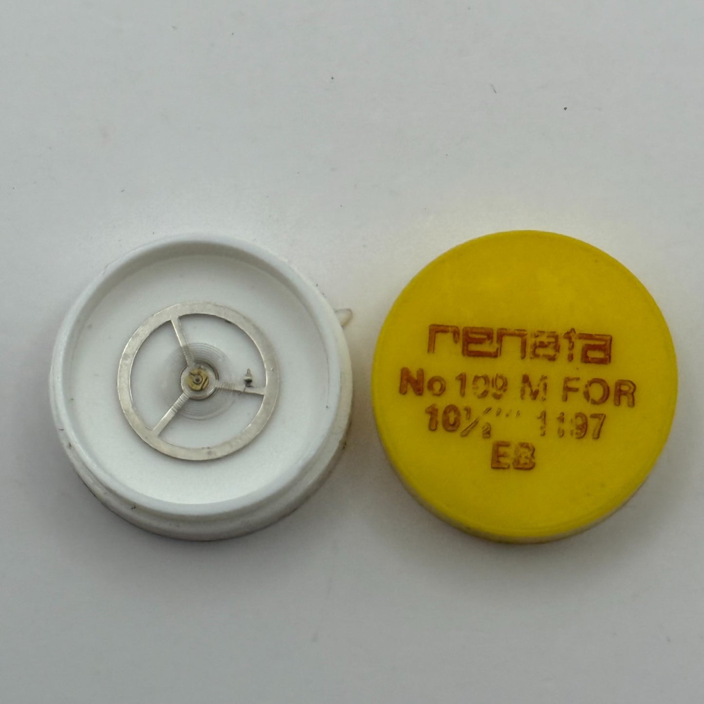 EB 1197 Balance Wheel Complete And Spring 10½’’’ 109 M Watch Movement Parts NOS