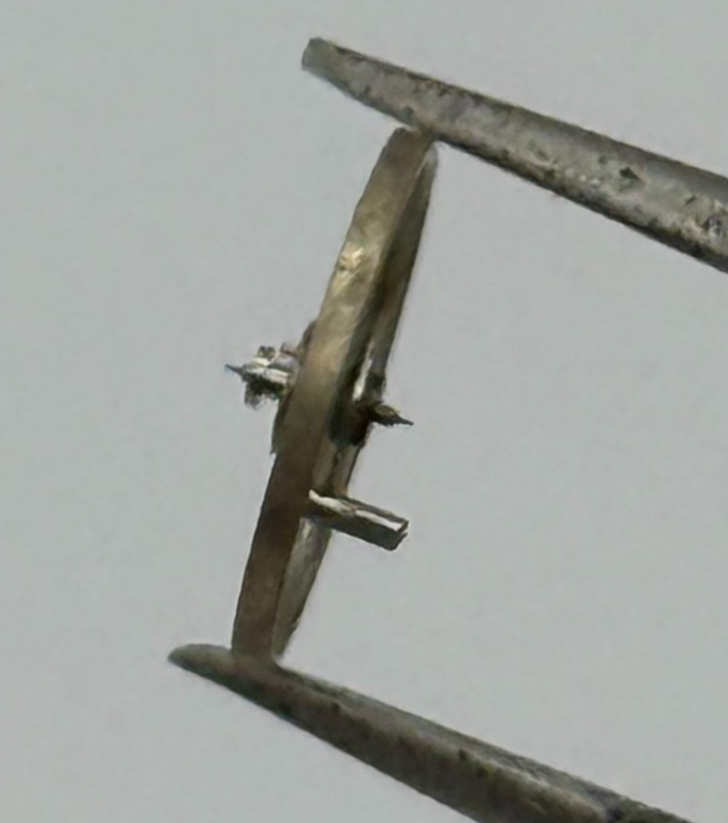 FEF 370 Balance Wheel Complete And Spring Inca Renata 1169 Watch Movement Parts 