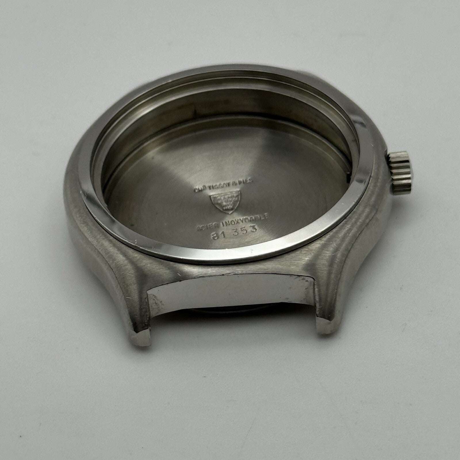 38mm Men’s Tissot Fab Suisse Stainless Steel 81 353 Watch Case + Crown Spares
