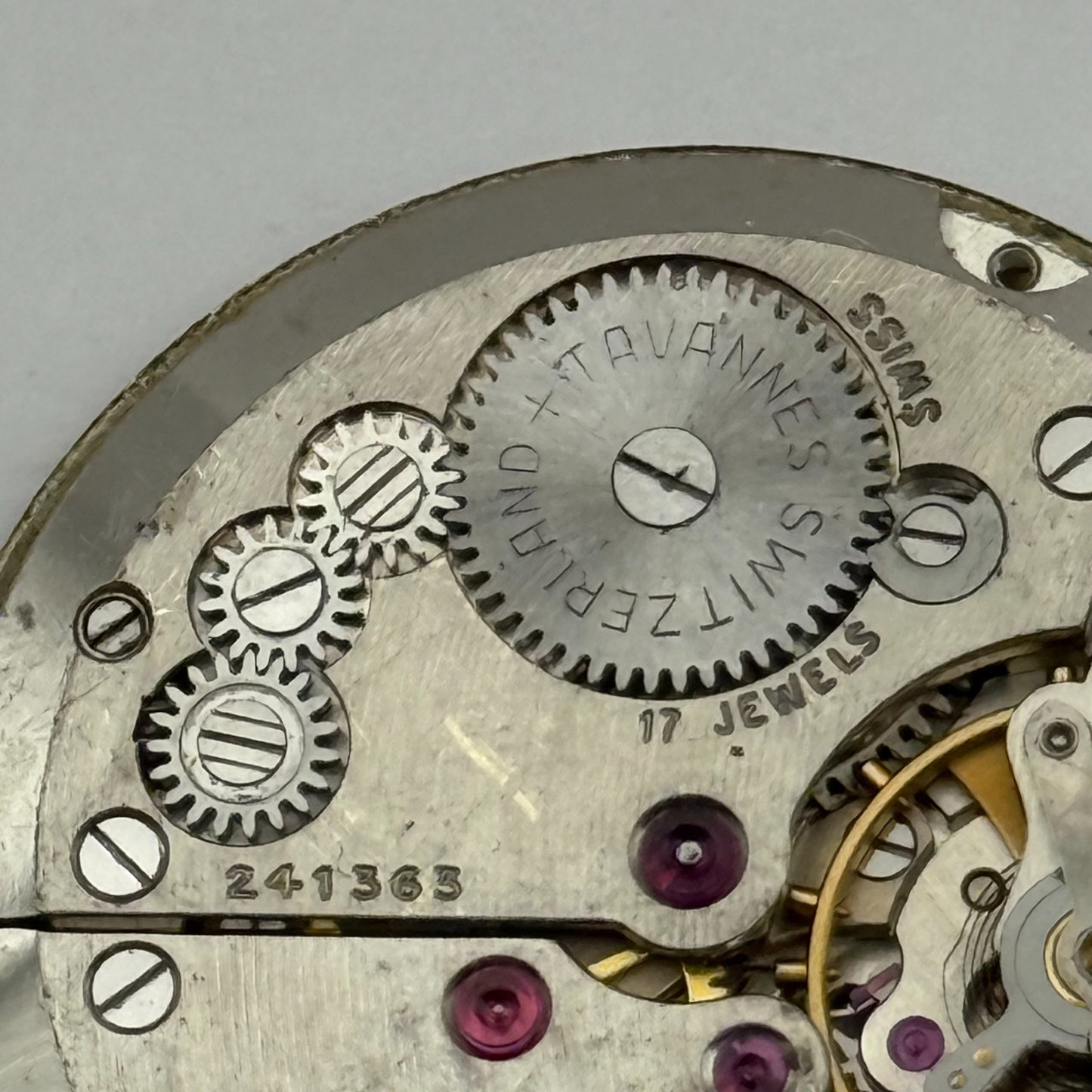 Cyma R. 484 Watch Movement Manual Wind Vintage Swiss 17 Jewels Parts 28.2mm