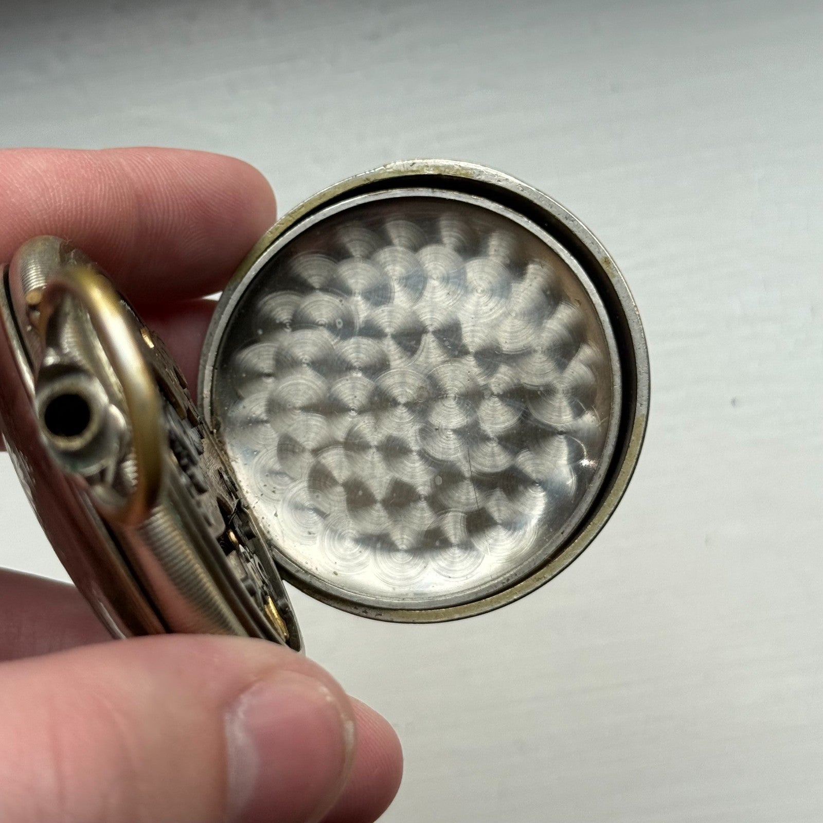 Oris Ottoman Pocket Watch Antique Pin Set Full Hunter To Repair Rare 54mm