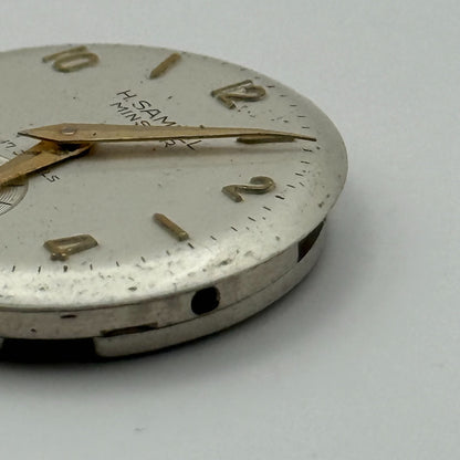 FHF 70 Watch Movement H Samuel Manual Wind Vintage Swiss Parts Repair 23.4mm