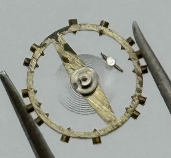 FEF 250 Balance Wheel Complete And Spring 8 3/4''' Watch Movement Parts NOS