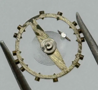 FEF 250 Balance Wheel Complete And Spring 8 3/4''' Watch Movement Parts NOS