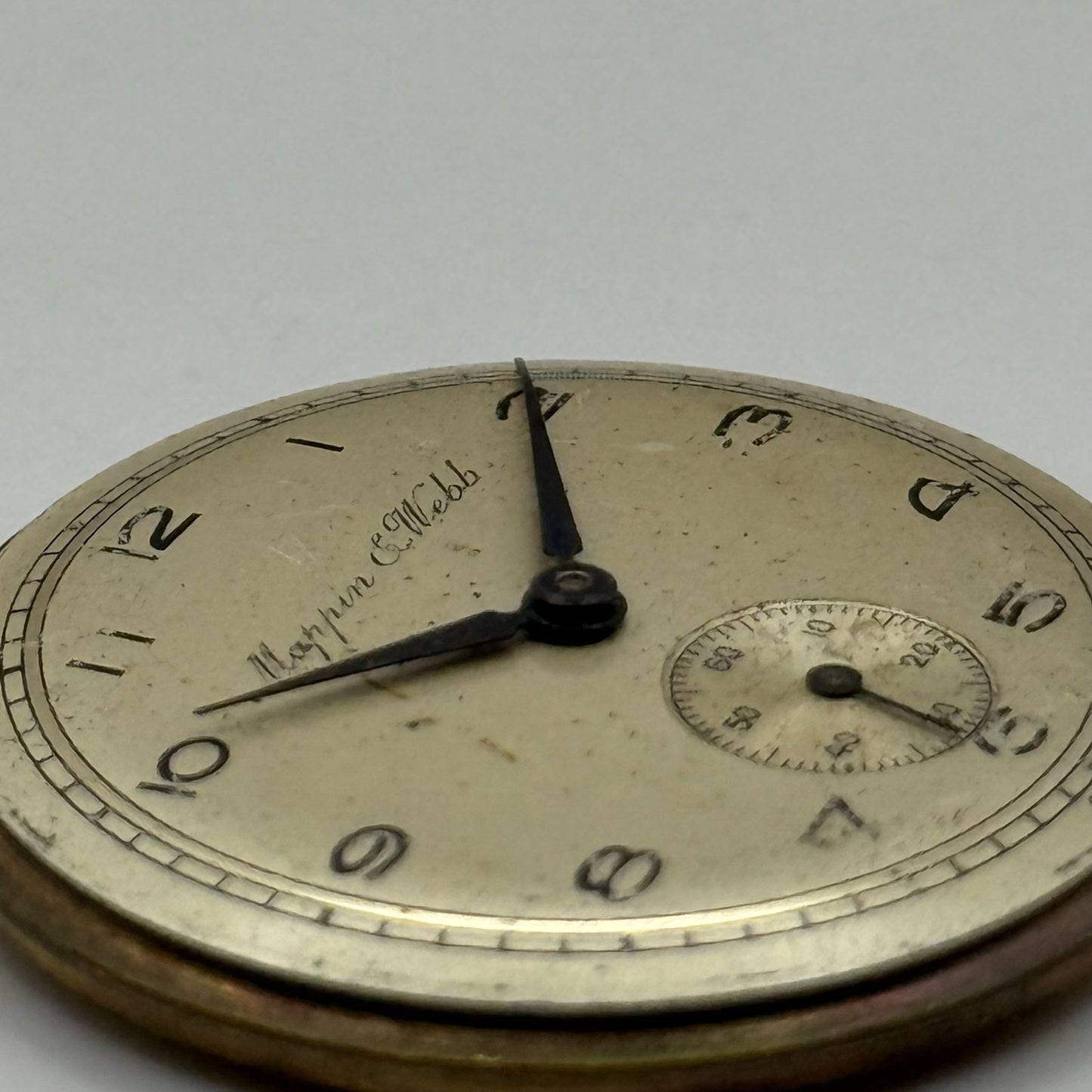 Mappin & Webb Precision Watch Movement Manual Wind Vintage Parts Repair 29.6mm