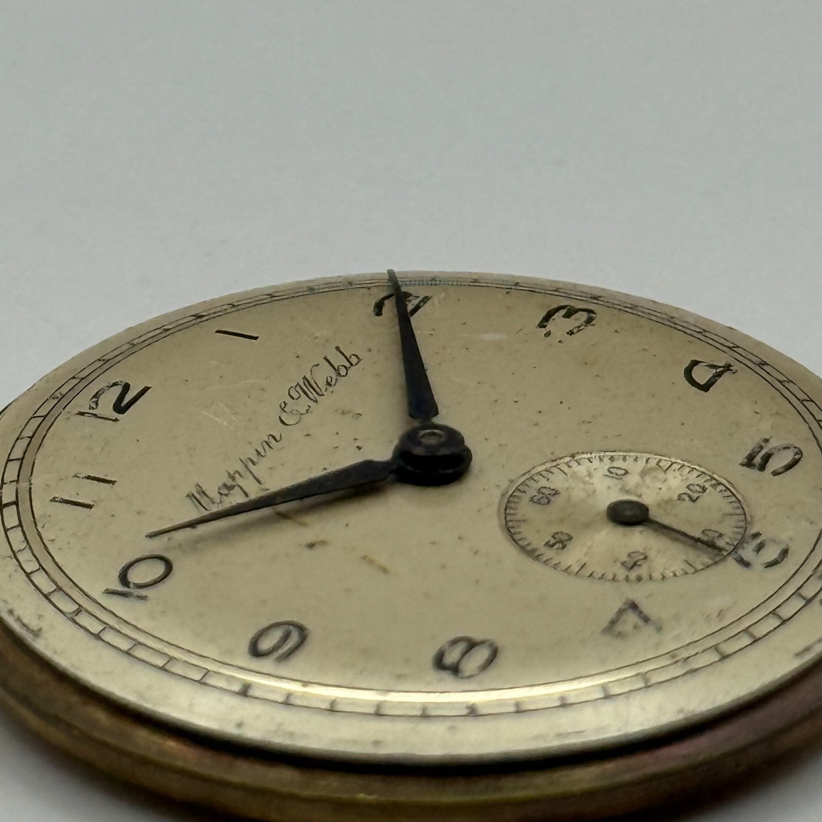 Mappin & Webb Precision Watch Movement Manual Wind Vintage Parts Repair 29.6mm