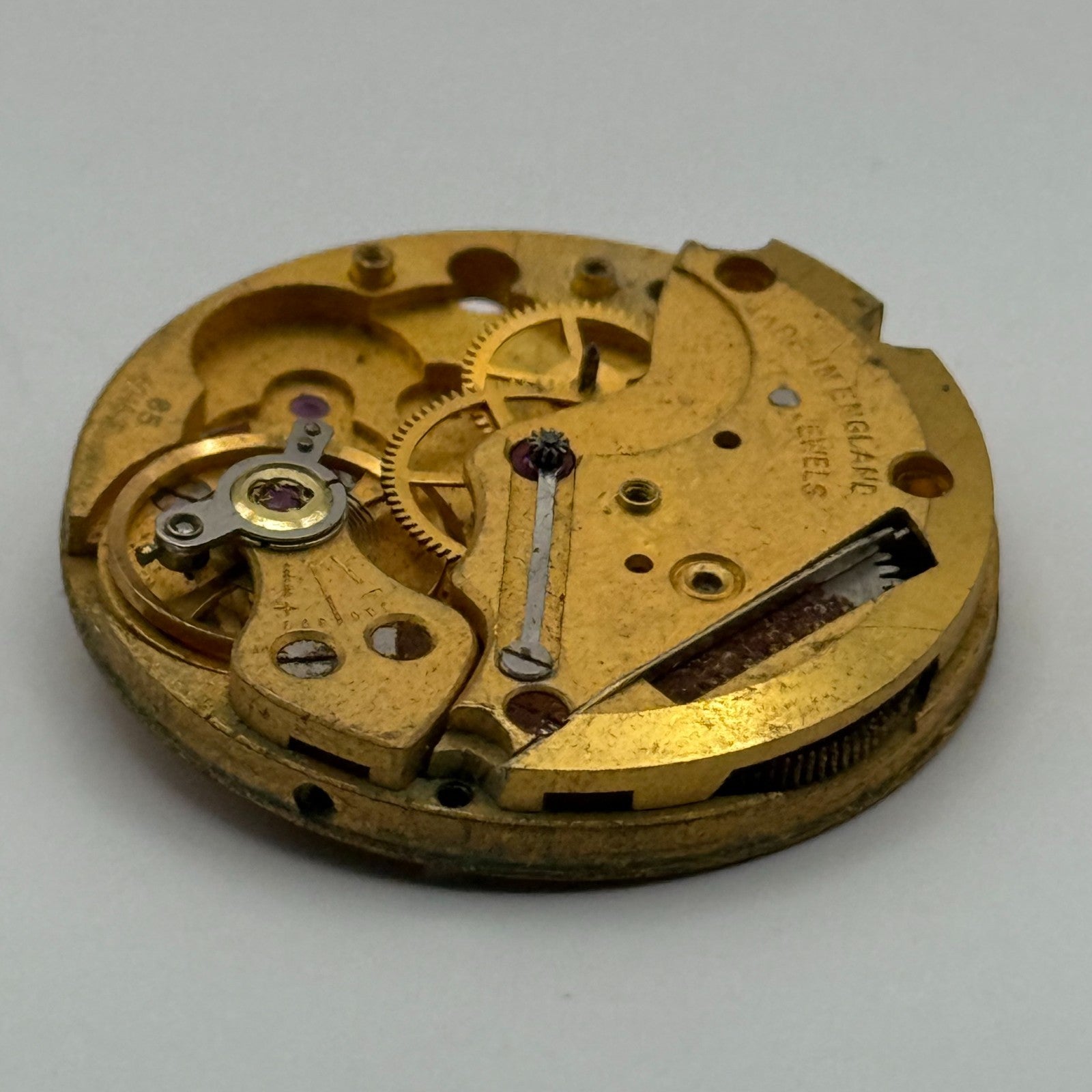 Smiths De Luxe 60464e Cal 85 Watch Movement Manual Wind Vintage Parts 26.9mm