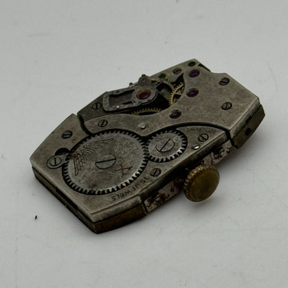 19mm Peseux P Rotary Maximus 15 Jewels Tank Manual Wind Watch Movement PARTS