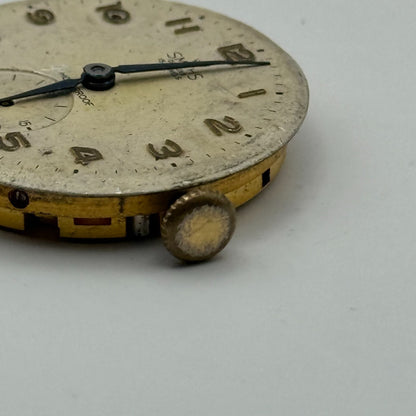 Smiths De Luxe 15 Jewels Shockproof Watch Movement Manual Wind Parts 26.8mm